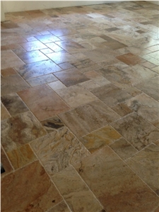 Scabos Travertine French Pattern