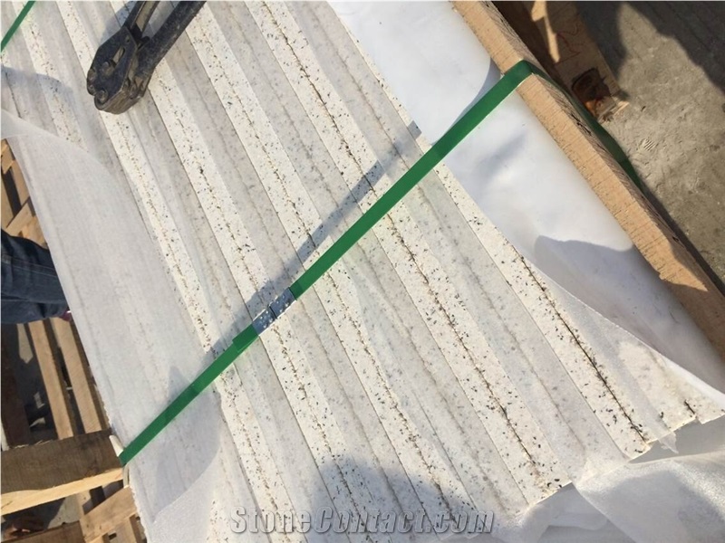 Bianco Romano Granite Solid Slabs Polished,Machine Cutting Tiles Interior Floor Stepping