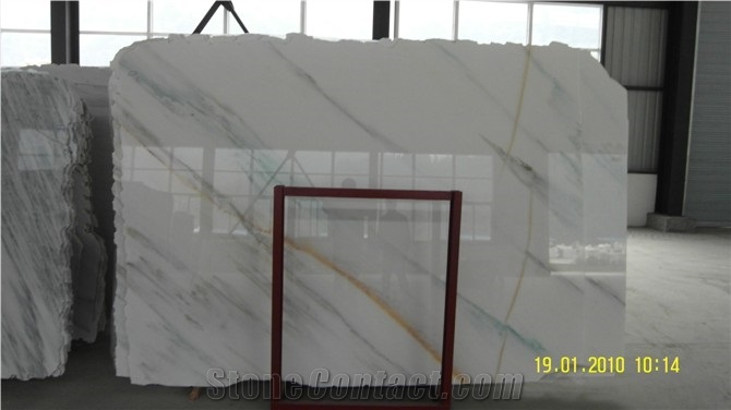 China White Marble Eastern White High Glossy Polished Slabs,Machine Cutting Hotel Floor Paving,Wall Cladding