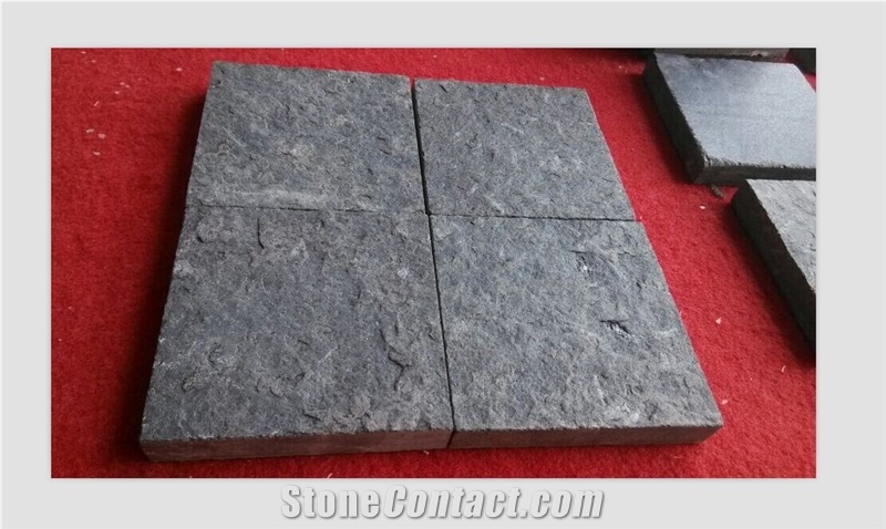 New G684 Black Basalt Cheaper Than Old G684,Fuding Black Basalt Slabs Machine Cut Tiles Panel for Floor Covering