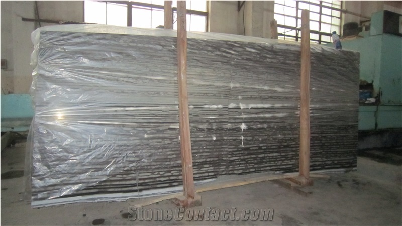 Royal Brown Wood Vein Marble Slabs Polished,Machine Cutting Tiles Panel for Bathroom Wall Cladding,French Pattern