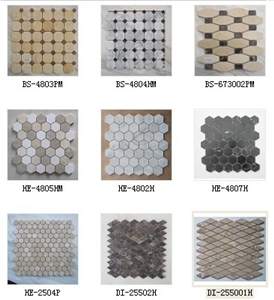Octagon Mosaic, Hexagon Mosaic, Diamond Mosaic