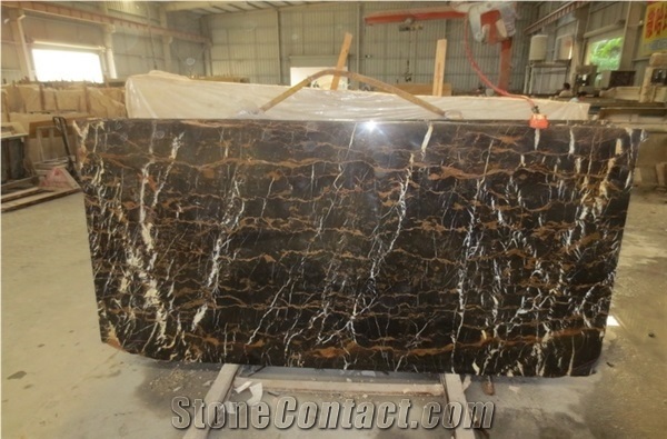 Afghan Nero Portoro Brown Marble Polished Big Random Slabs, Floor & Wall Covering Tiles, Skirting, Natural Building Brown Stone with White Veins/Lines for Hotel Lobby Decoration, Indoor Interior House