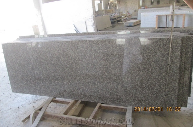 G664 Own Quarry Kitchen Countertop Pink Porno Granite, Violet Of Luoyuan Red Granite Kitchen Countertops