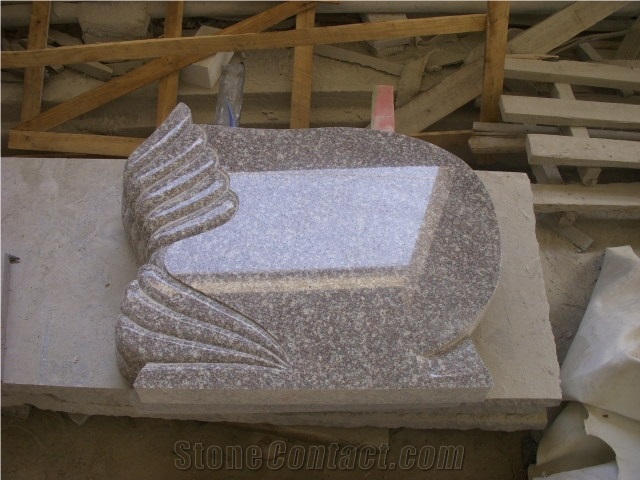 Own Quarry G664 Granite Poland Tombstone,Cheap Granite Cross Tombstone