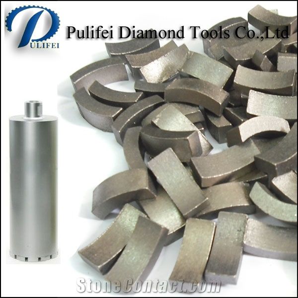 Concrete Cutting Diamond Core Drill Bit Segment, Diamond Core Bit Segment, Core Bit Diamond Segment for Concrete Drilling