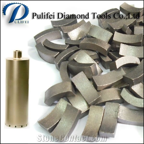 Concrete Cutting Diamond Core Drill Bit Segment, Diamond Core Bit Segment, Core Bit Diamond Segment for Concrete Drilling
