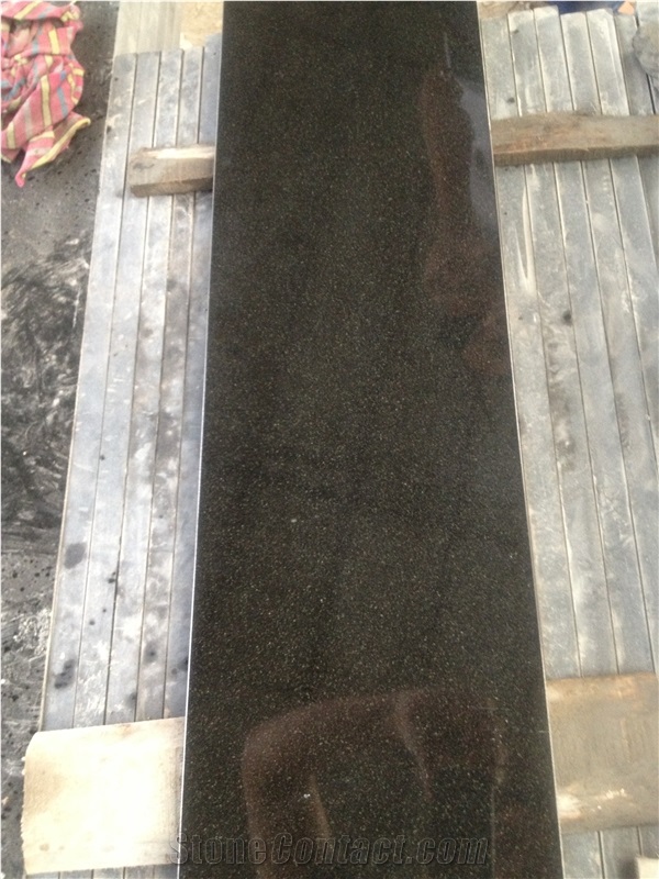 China Black Granite Slabs/Tile,Wall Cladding/Cut-To-Size for Floor Covering,Interior Decoration