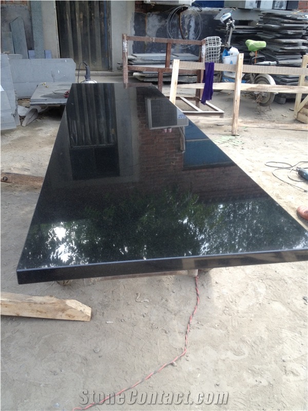 China Black Granite Slabs/Tile,Wall Cladding/Cut-To-Size for Floor Covering,Interior Decoration