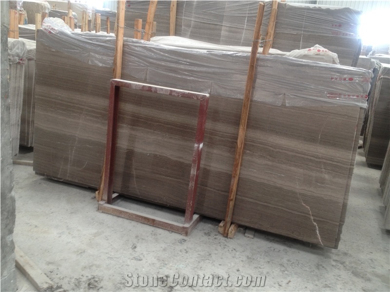 China Coffee Wood Grain Marble Slabs/Tile,Wall Cladding/Cut-To-Size for Floor Covering,Interior Decoration