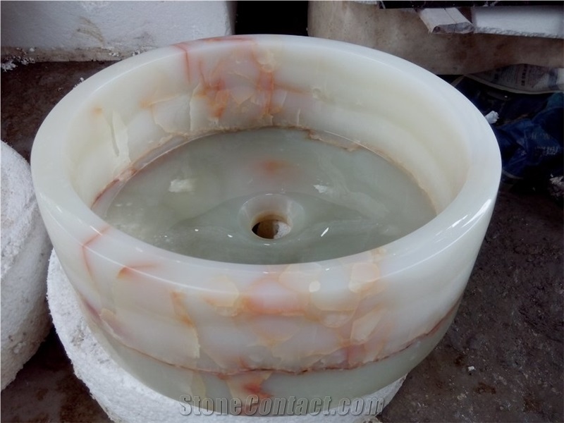 Chinese Green Onxy Washing Basins