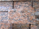 G562 Red Cobble Stone, China Red Granite Cube Stone & Pavers