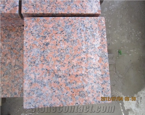 G562 Red Cobble Stone ,China Red Granite