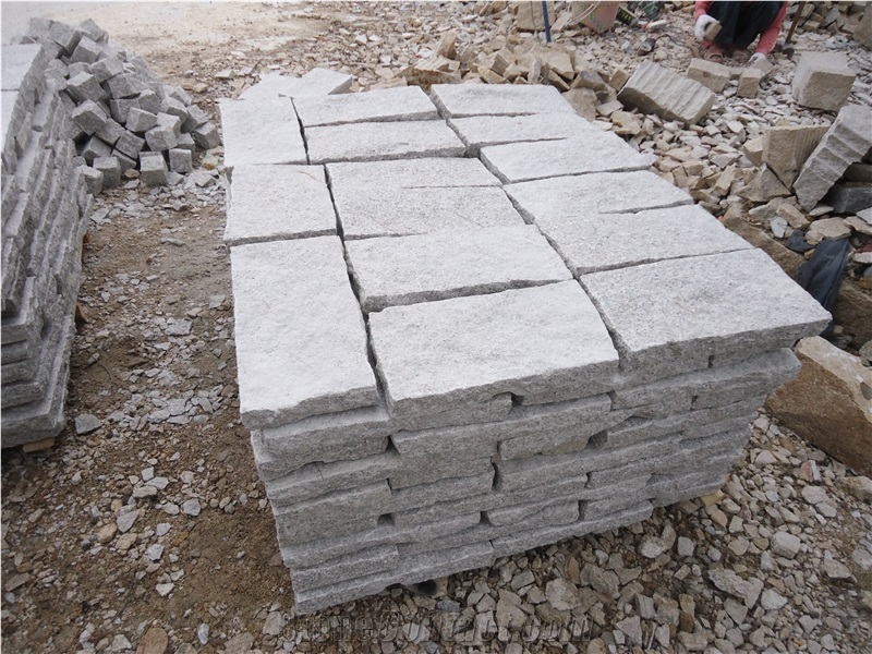 G636 Granite Small Paving Tiles, Stone Floor,China Grey Granite