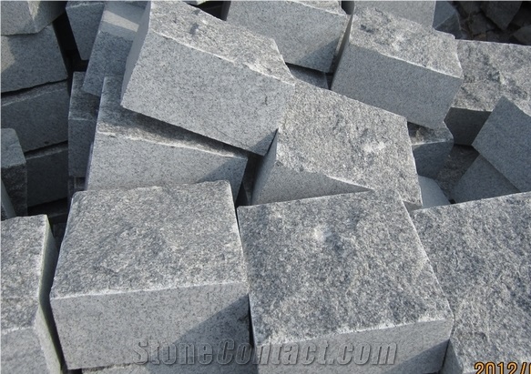 G654 Granite Paving Stone Cube Paver