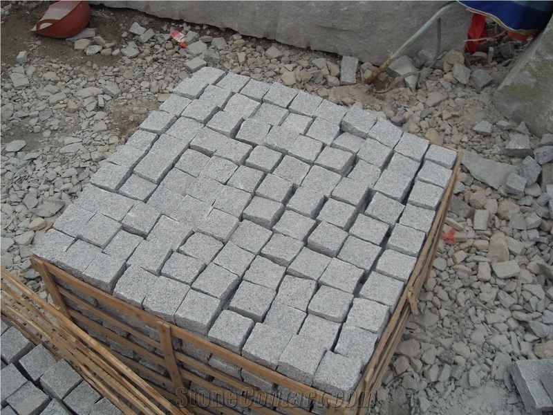 G654 Granite Paving Stone Cube Paver