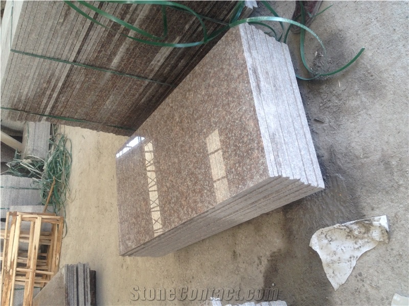 G687 Granite Slabs & Tiles, China Red Pink Granite for Wall Covering