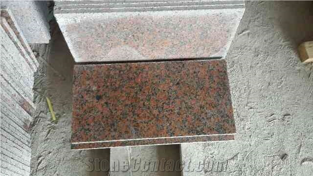 Granite G562 Slab & Tiles & China Granite Wall Covering,China Red Granite