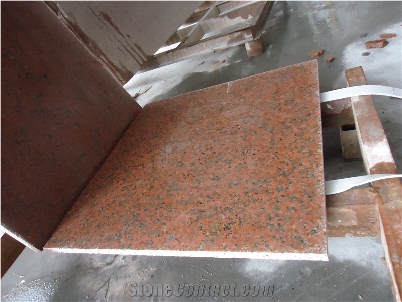 Red Tianshan Slab & Tiles &Granite Floor Covering &Granite Wall Tiles & Wall Covering,China Red Granite