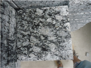 Spary White Slab & Tiles & Floor Covering,China Sea Wave White Granite Tiles