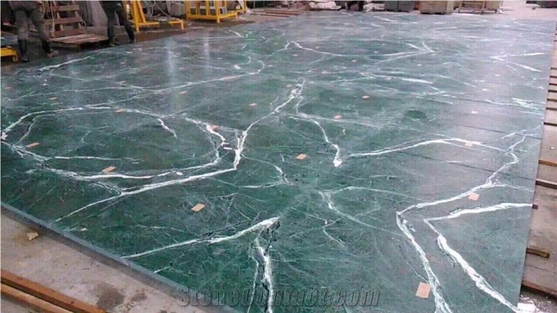 Spider Green Marble， Forest Green Marble,Slabs/Tile,Wall Cladding/Cut-To-Size for Floor Covering,Interior Decoration Indoor Metope, Stage Face Plate, Outdoor Metope, Ground Outdoor