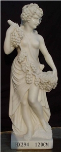Woman Stone Sculpture,Western Lady Figure Statues,White Marble Statue