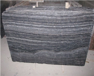 Antique Wood Grain Black Serpentine Marble Slabs & Tiles,Black Wood Vein Marble Slabs