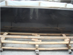 China Black Pearl G684 Small Slabs,Fuding Black Granite Slabs