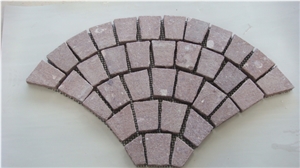 China Red Granite Paving Stone Top Side Flamed,Other Saaw Cut for Outdoor Paving Sets-Xiamen Songjia Stone Company