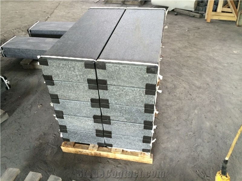 Fujian,China Fuding Black G684 Flamed Granite/Indoor Metope,Stage Face Plate,Outdoor Metope,Ground Outdoor-Xiamen Songjia