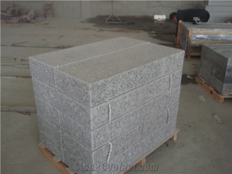 Fujian Jinjiang Grey Granite Pavers G601 Flamed Way to Covering-Xiamen,China
