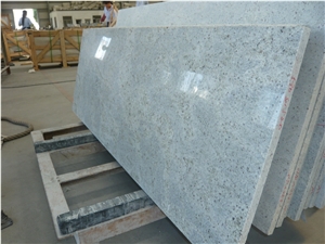 Kashmir White Granite Slab(Semi-Slab), India White Granite