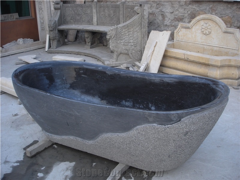 Black Marble Bath Tub,Absolute Black Marble Tub Design