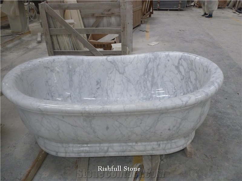 Carrara White Marble Bath Tub