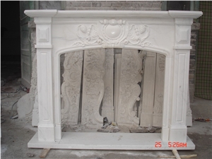 Pure White Marble Fireplace,Hearth and Home,Inlay Marble Fireplace