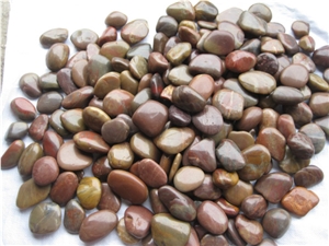 Red Pollished River Pebbles, Common Polished Pebbles,Machine Made Red Gravel