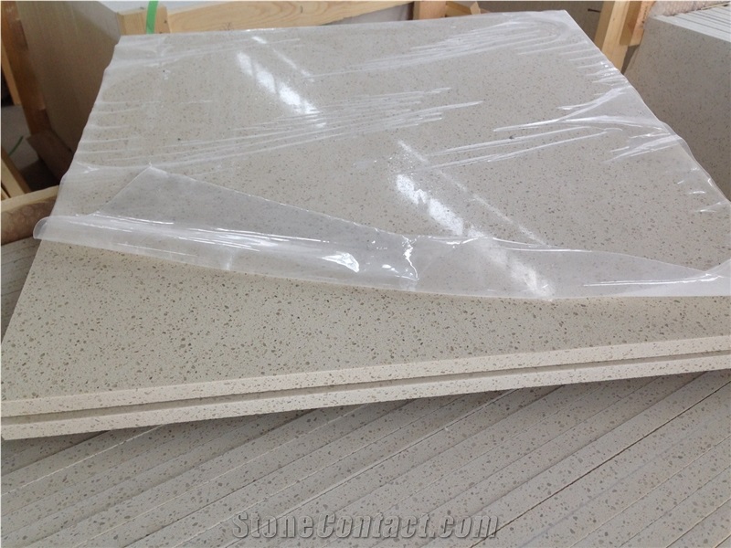Affordable Cheap Price Quartz Stone Cut-To-Size Tiles in 40x40cm and 60x60cm or Customized Sizes