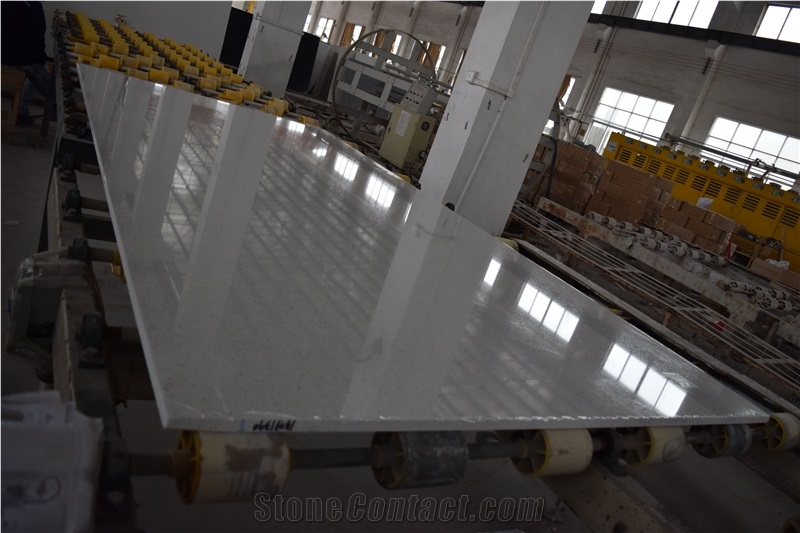 Artificial Quartz Slabs in Jumbo Size for Countertop and Table Top