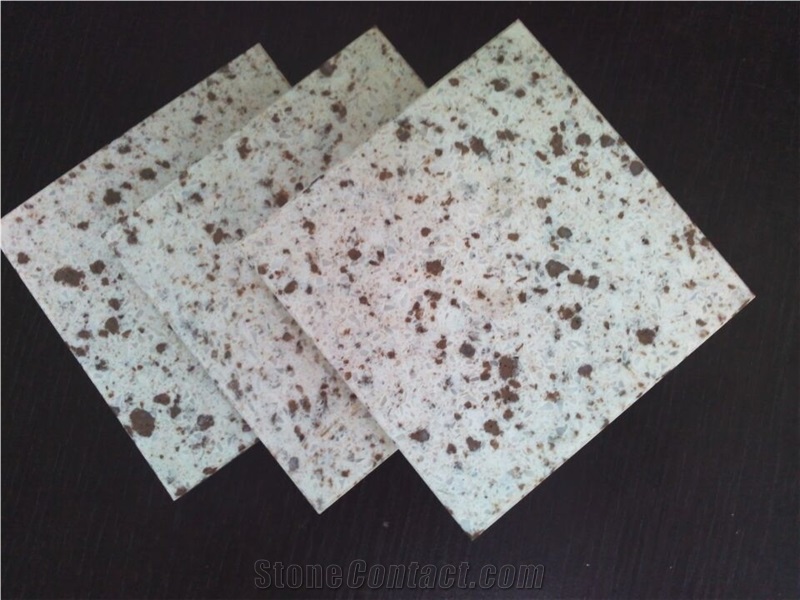 Building Material Engineered Quartz Stone with Ogee Edge Non-porous Surface and Unique Blend of Beauty and Easy Care for Multifamily/Hospitality Projects