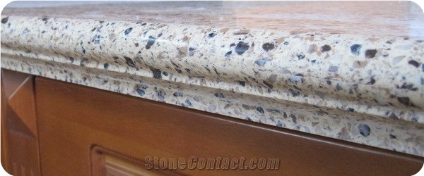 Engineered Stone Kitchen Countertops with Bullnose Edge Fit for Kitchen Island Tops,Kitchen Bar Top,Kitchen Desk Tops,Bathroom Countertops,Bench Top