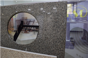 Experienced Supplier Of Artificial Quartz Stone Chemical and Stain Resistant Quartz Stone Polished Surfaces Vanity Tops Kitchen Tops with Laminated Edge,100% Guaranteed Quality and Services