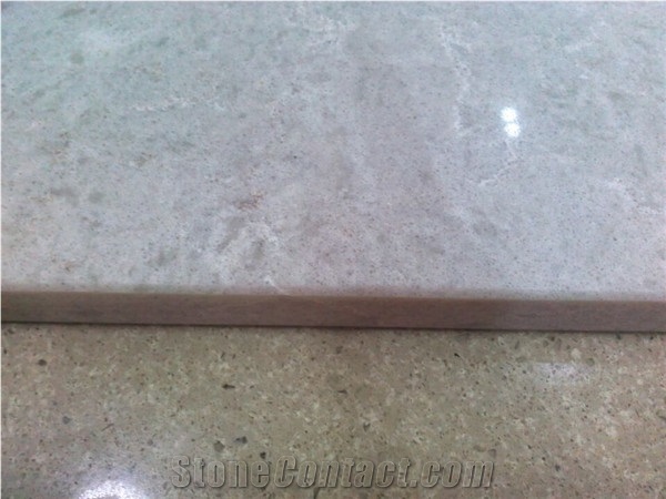 Outstanding Pollution-Resistance Natural Beauty High Quality Quartz Stone Surfaces with Eased Edge