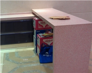 Pink Quartz Stone/Quartz Slabs/Quartz Tiles/Engineered Stone/Artificial Quartz Stone/Pink Quartz for Countertops with Non-Porous and Resistant to Chemical/Stain/Scratch/Heat/Bacteria