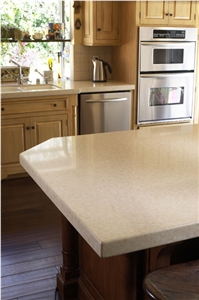 Quartz Stone Marble Like Surface for Customized Countertop Shapes