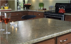Quartz Stone Veined Collection for Kitchen Countertop Thickness 2cm or 3cm with High Gloss and Hardness