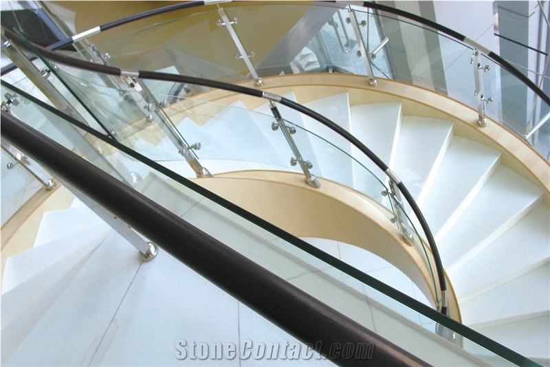 Luxury Decoration Stair Steps, White Crystal Stone Steps