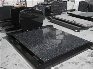 Blue Pearl Granite Tombstone,French Monument