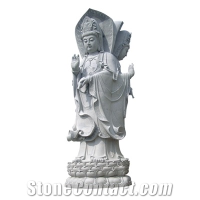 Buddha Statues, G603 Grey Granite Statues