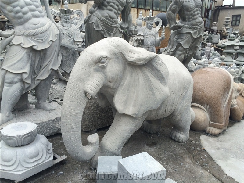 Elephant Stone Statue,G633 Granite Garden Statue