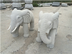 G603 Granite Cute Small Elephant,Elepant Garden Stone Statue